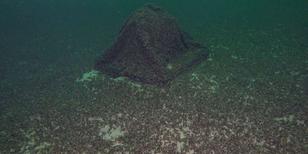 Die Kugel war fast nicht zu erkennen. © /Schiffbergeverein/dpa